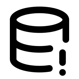 Database Exclamation Line Icon