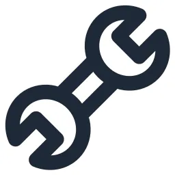 Wrench 4 Line Icon
