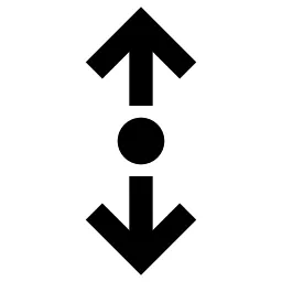 Dot Arrow Up Down Icon