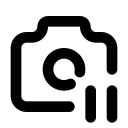 Camera Pause Line Icon