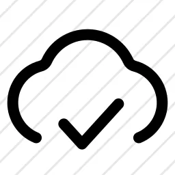 Cloud Check Save Icon