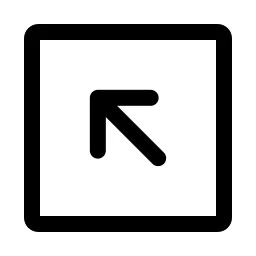 Arrow Up Left Square Icon