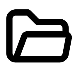 Folder Open Line Icon