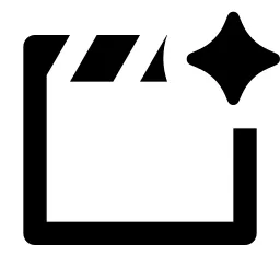 Clapperboard Ai Line Icon