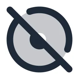 Compact Disk Off Duotone Icon