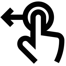 Drag Left Icon