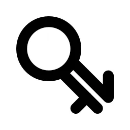 Gender Intergender Line Icon