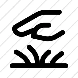 Touch Grass Nature Logout Icon