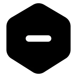 Hexagon Minus Icon
