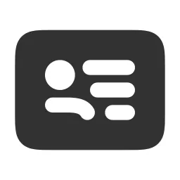 Identification Fill Icon