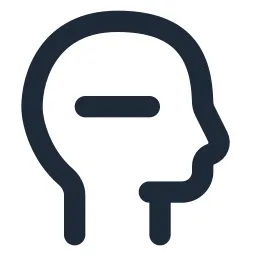 Head Minus Line Icon