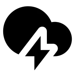 Thunderstorms Fill Icon