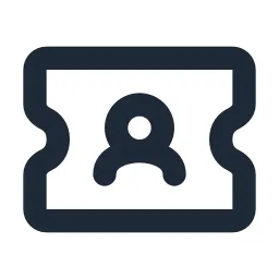 Ticket 2 User Line Icon