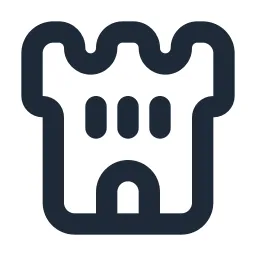 Castle Tower 2 Line Icon