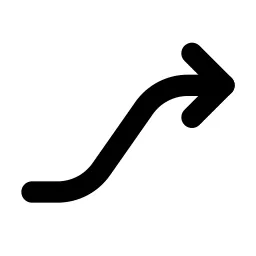 Trending Up 3 Line Icon