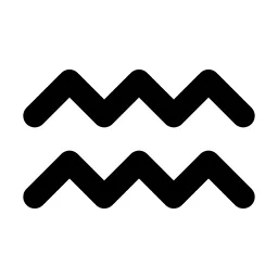 Zodiac Aquarius Line Icon