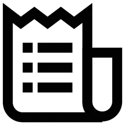 List Receipt Icon