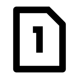 Dual Sim 1 Line Icon