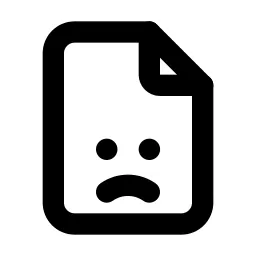 File Sad Line Icon