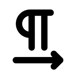 Text Direction Ltr Line Icon