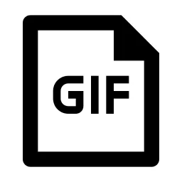 File Gif Line Icon