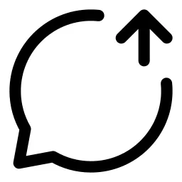 Bubble Upload Icon