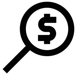 Magnifying Glass Money Icon