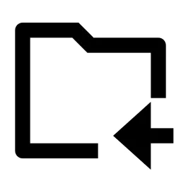 Folder Received Line Icon