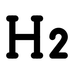 H 2 Line Icon