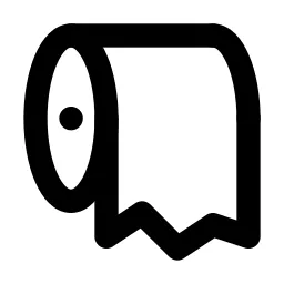 Toilet Paper Line Icon