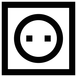 Electricity Socket Circle Icon