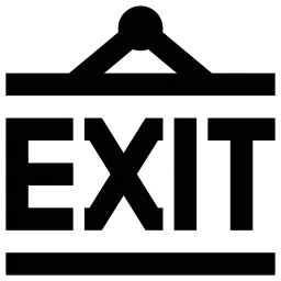 Exit Sign Icon