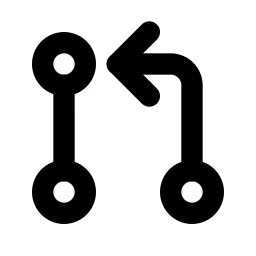 Git Pull Request Line Icon