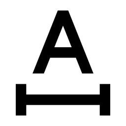 Letter Spacing 2 Icon