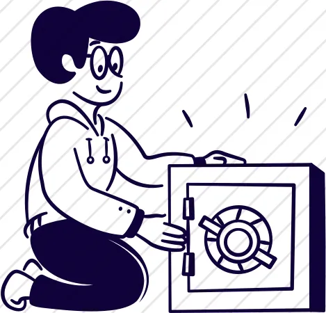 Person with Safe