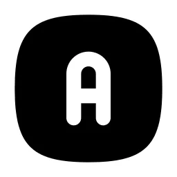 Square Rounded Letter A Icon