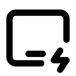 Device Ipad Horizontal Bolt Line Icon