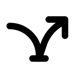 Arrow Bounce Line Icon