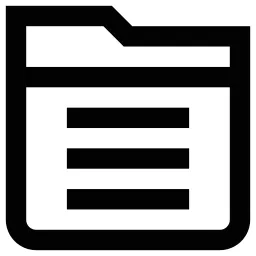 Lines Folder Icon