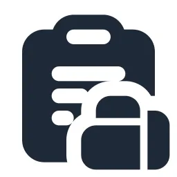 Clipboard Warehouse List Solid Icon