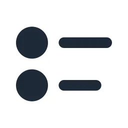 Layout Bulletlist 2 Solid Icon