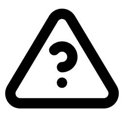Help Triangle Line Icon