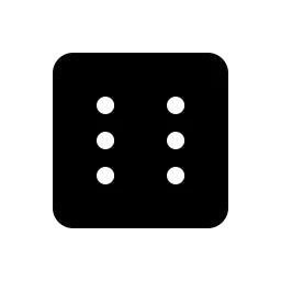 Dice Six Fill Icon