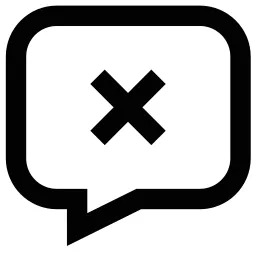 Xmark Message Icon
