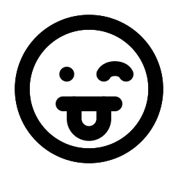 Mood Tongue Wink Line Icon