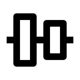 Align Item Vertical Center Line Icon