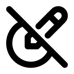Edit Circle Off Line Icon