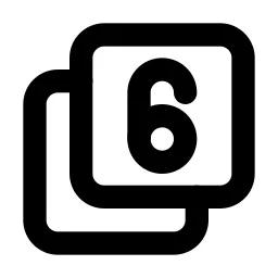 Box Multiple 6 Line Icon