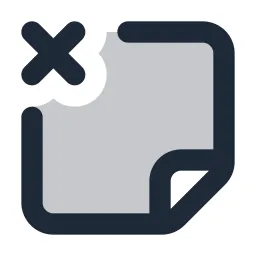 Note Delete Duotone Icon