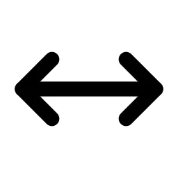 Arrows Horizontal Line Icon